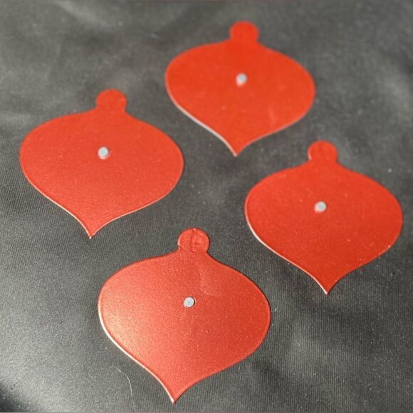 🎄❤️🎄 NEW Christmas Ornament Shape Metal Magnets Ready to Personalize 3 Colo… - Picture 7 of 9